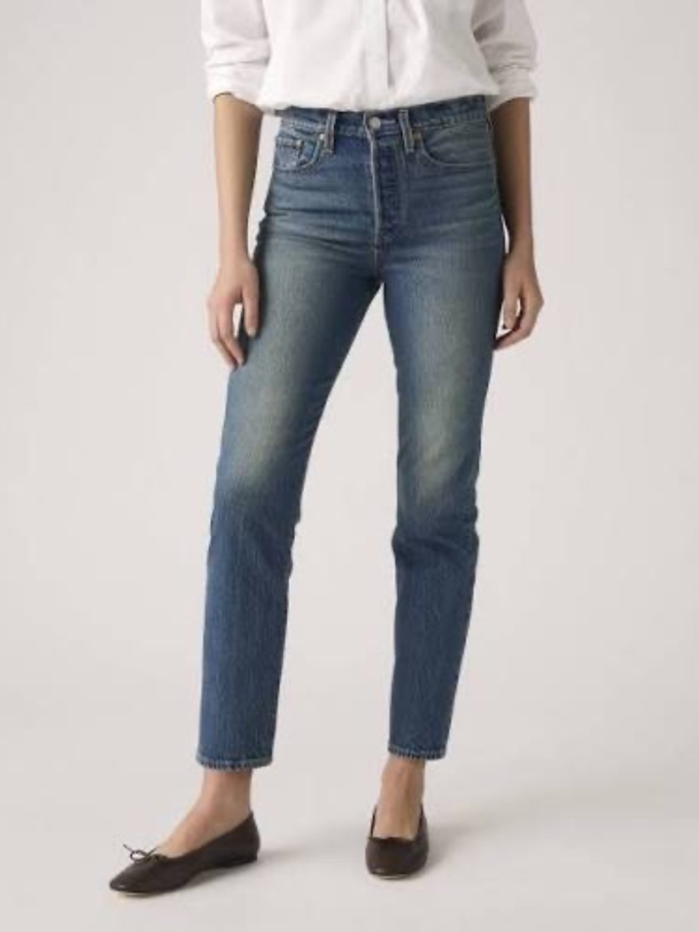 Levis Wedgie Straight Jeans “Outer Point”, Size 34